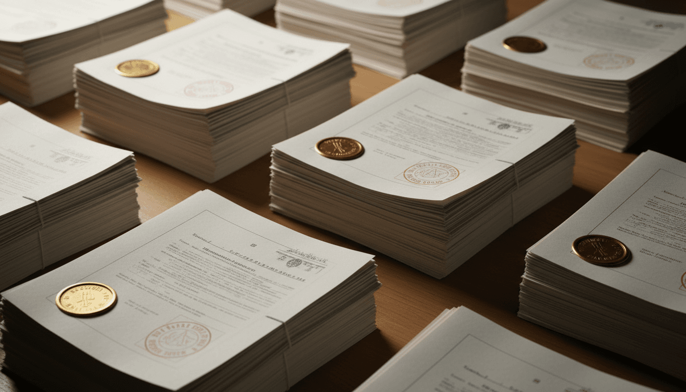 Multiple authenticated documents processed together